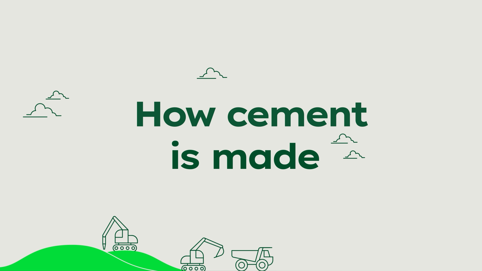 How cement is made