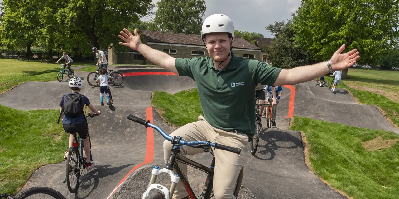 Donation from Tytherington quarry helps make pump dream track a reality