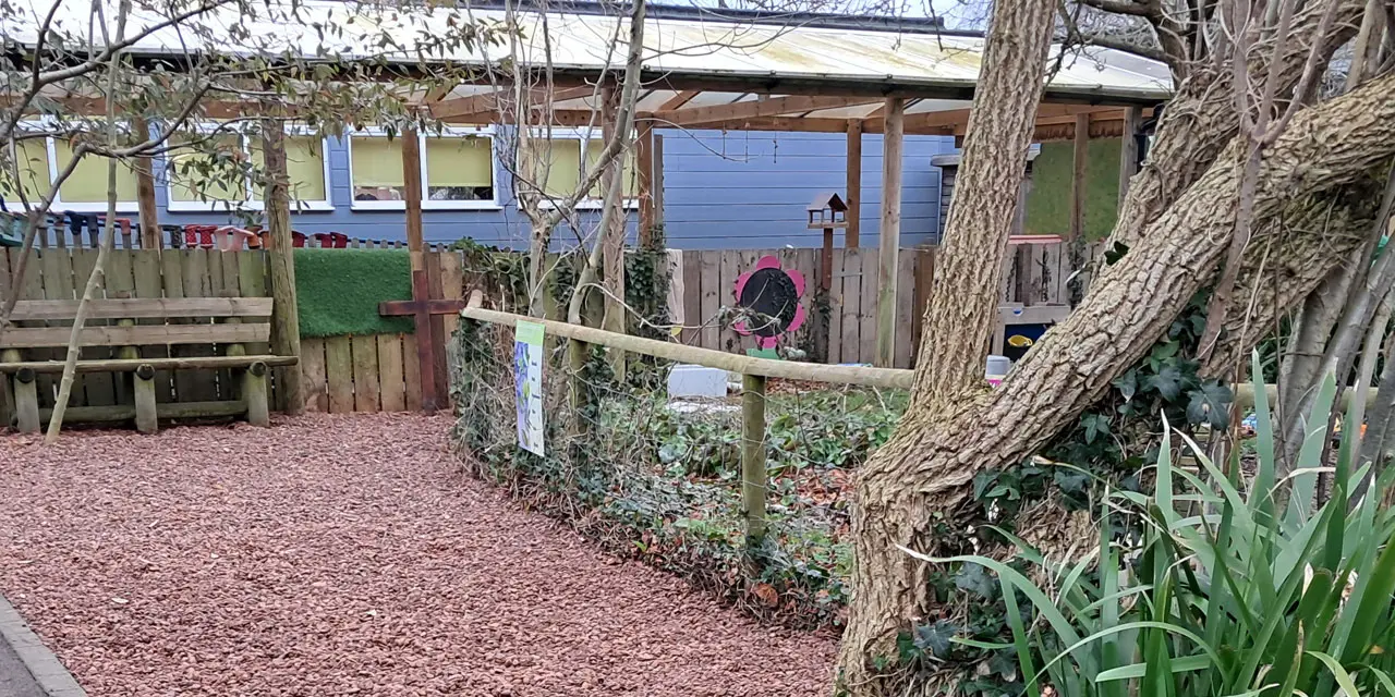 Gravel donation helps build school’s new spiritual garden